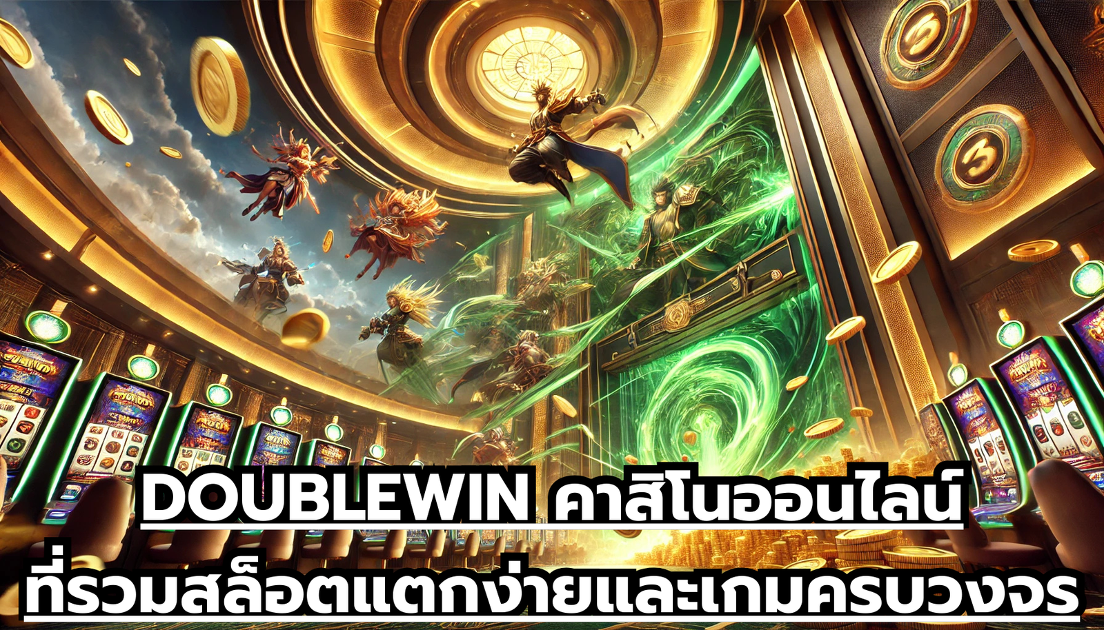 DOUBLEWIN คาสิโนออนไลน์ที่รวมสล็อตแตกง่ายและเกมครบวงจร